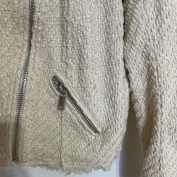 H&M Textured Biker Jacket Size 4 - Picture 6 of 11